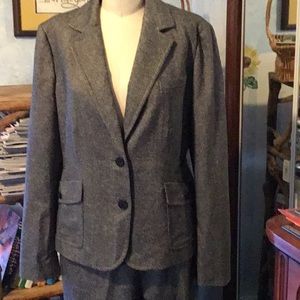 Talbots tailored wool tweed suit